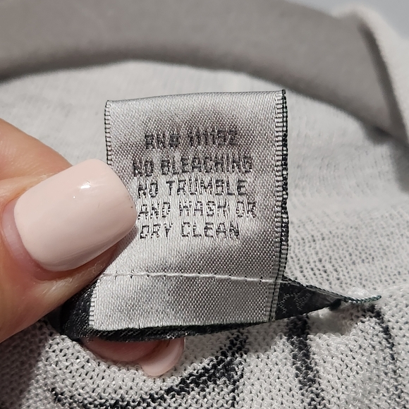 ALBERTO MAKALI Open Front Knit Cardigan Size XL ART TO WEAR Flowy Abstract Artsy - Picture 7 of 12